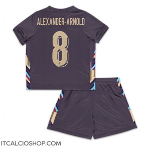 Inghilterra Alexander-Arnold #8 Seconda Maglia Bambino Europei 2024 Manica Corta (+ Pantaloni corti)